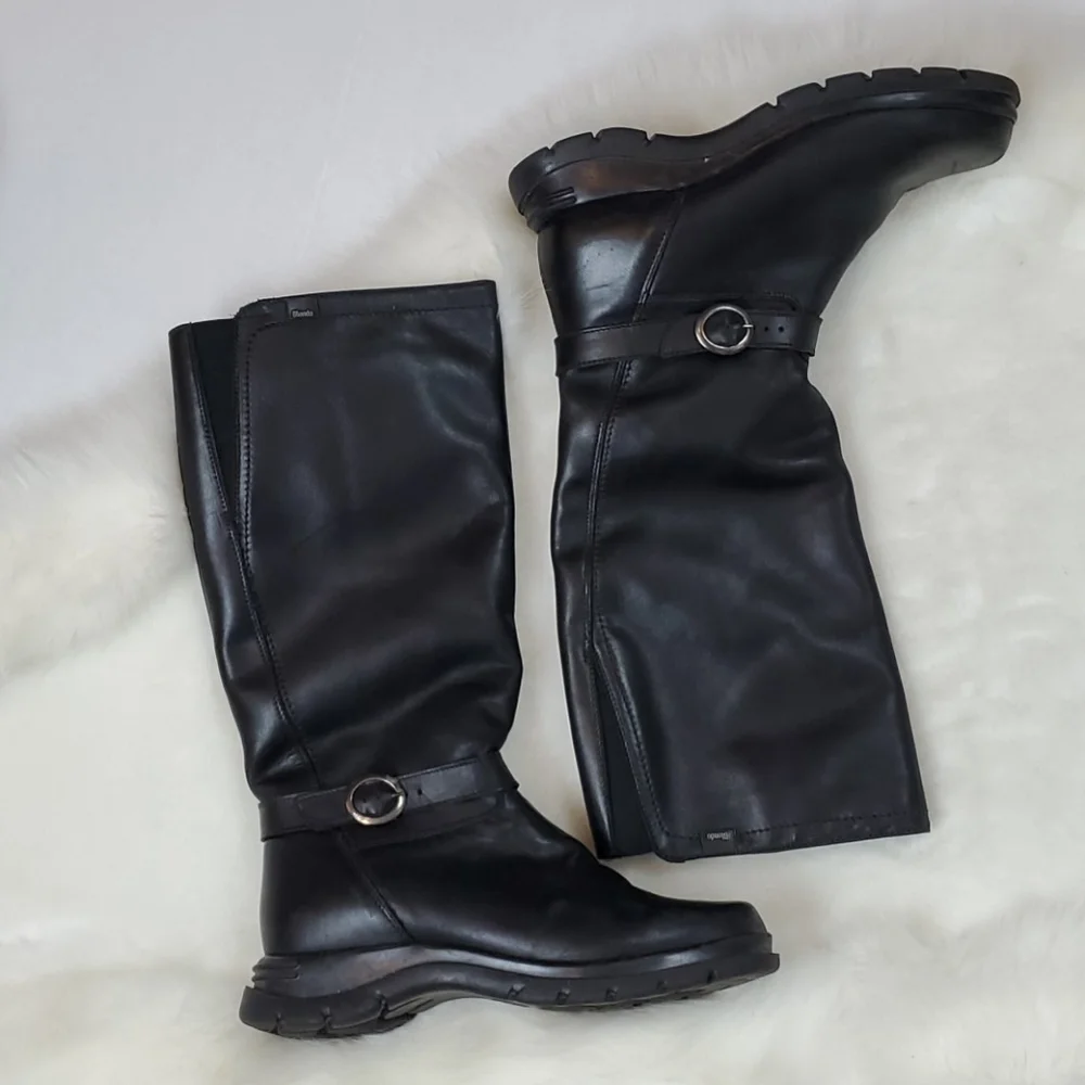 Blondo black waterproof leather boots size 8B